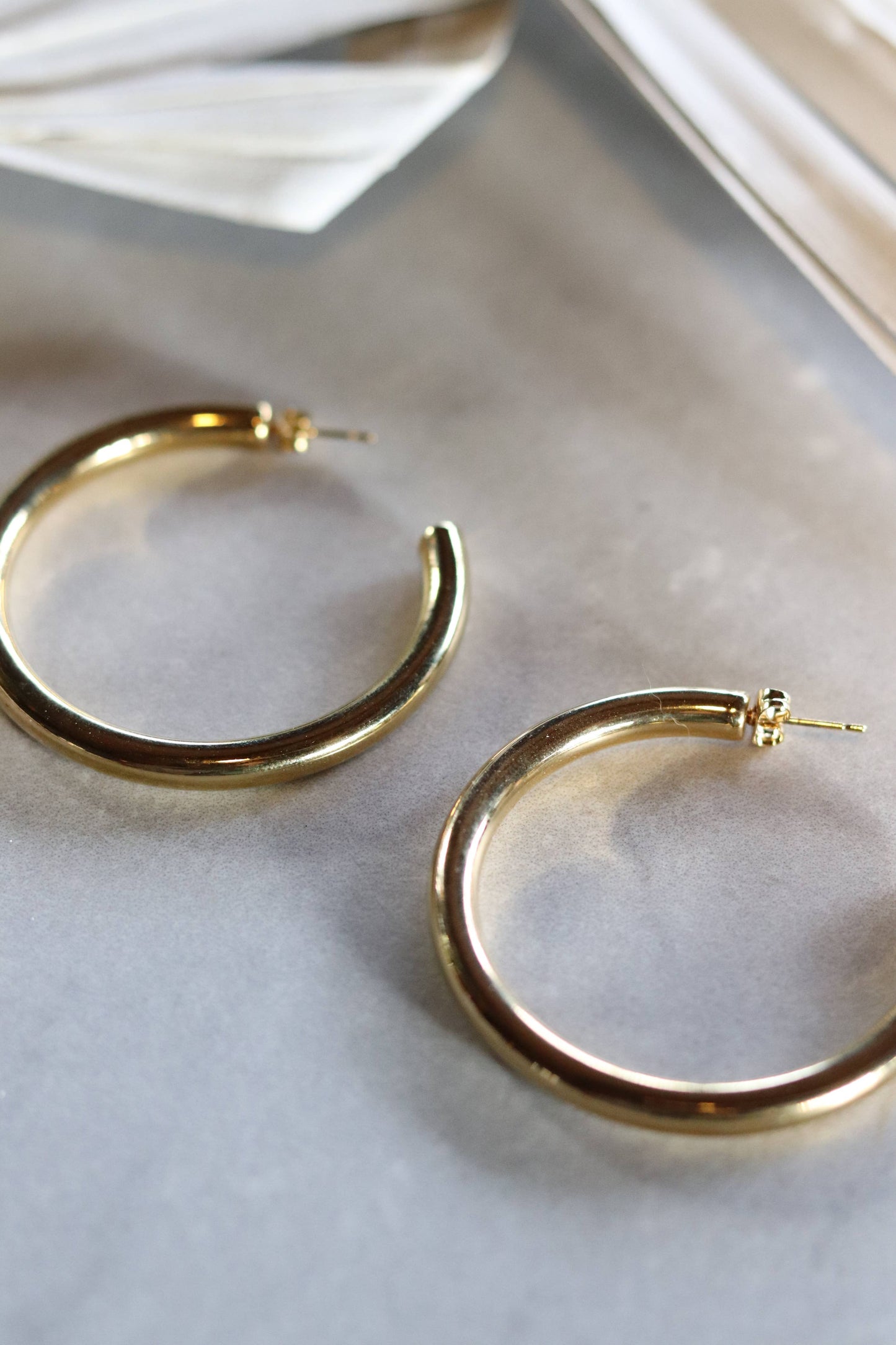 Tiff Hoop Earrings - Gold (Water Resistant)
