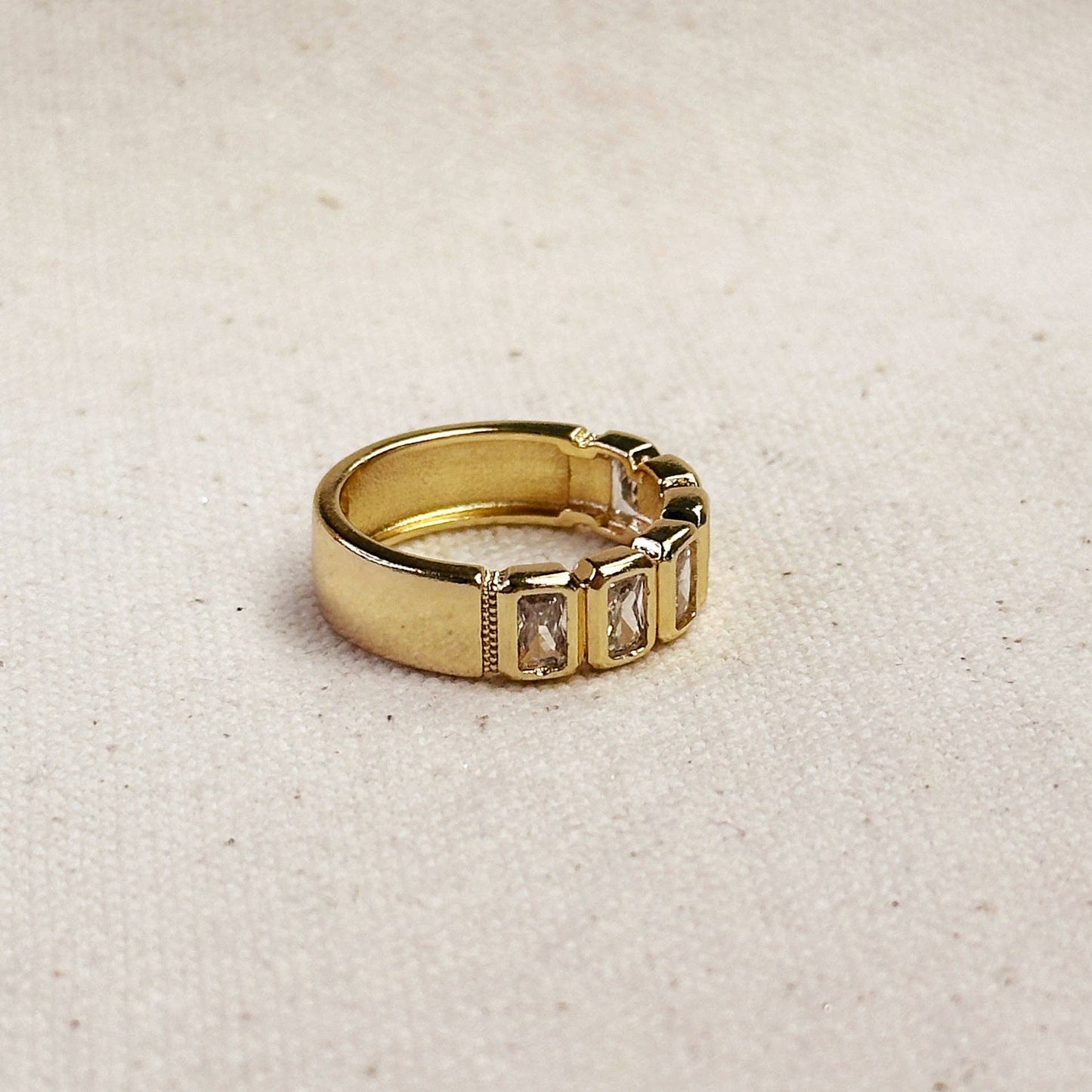 18k Gold Filled Water Resistant CZ Ring