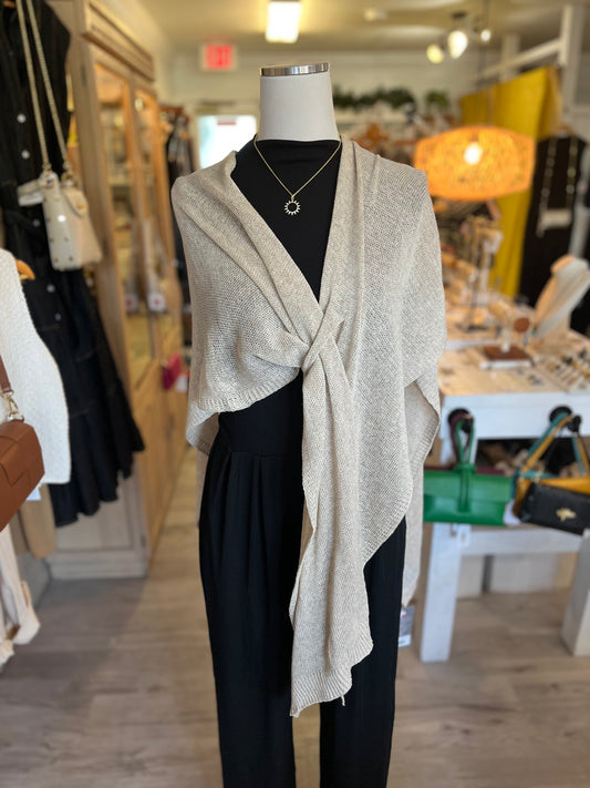 Multi Way Cotton Wrap-Bisque