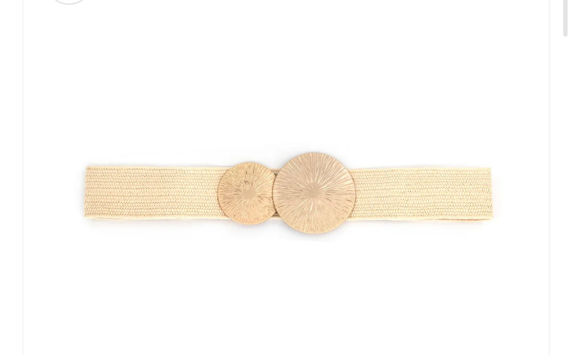 BC Stretch Belt- Beige