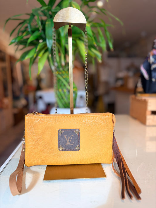 LV Upcycled Crossbody-Mustard