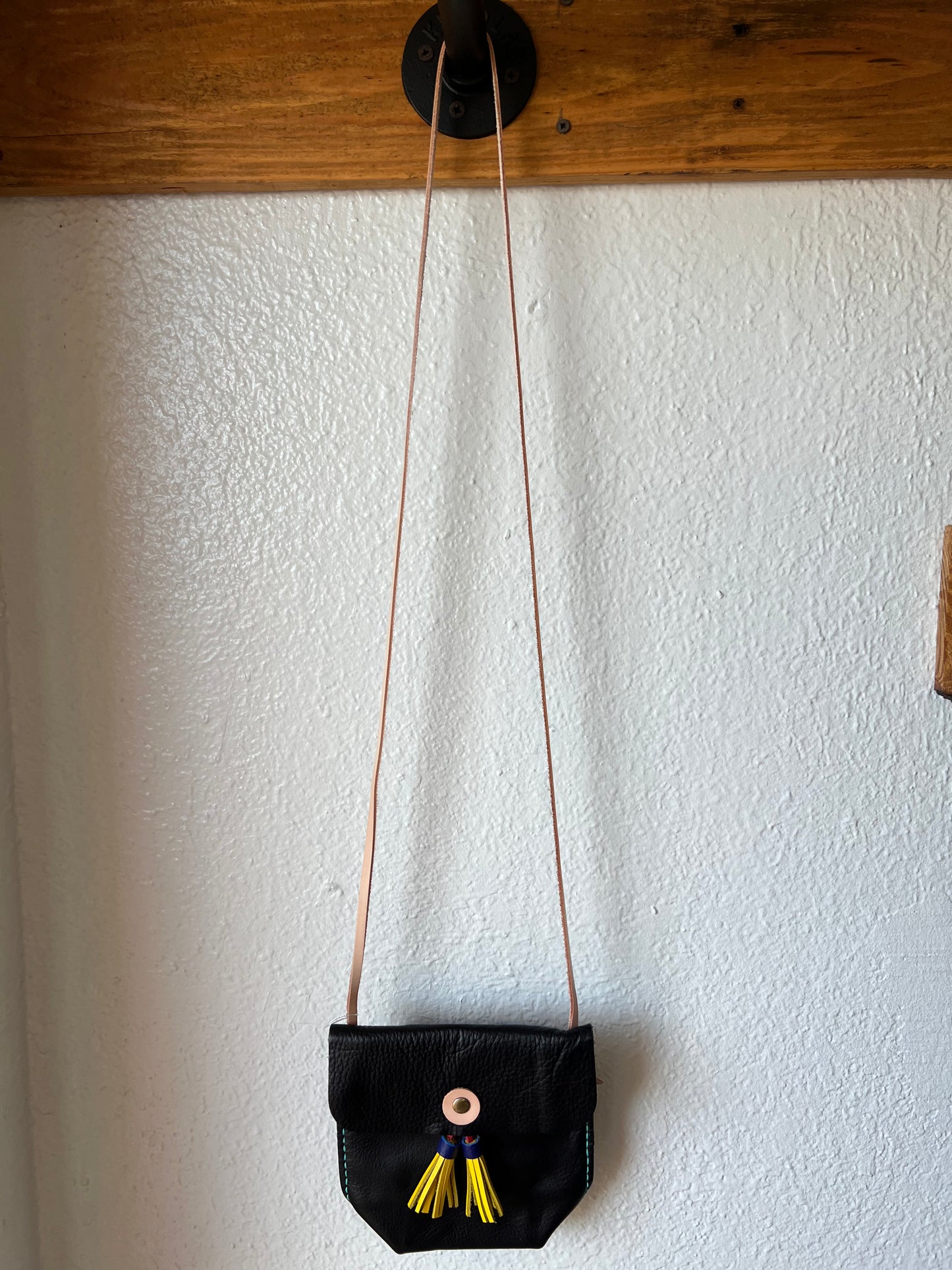 Nora Leather Purse-Black
