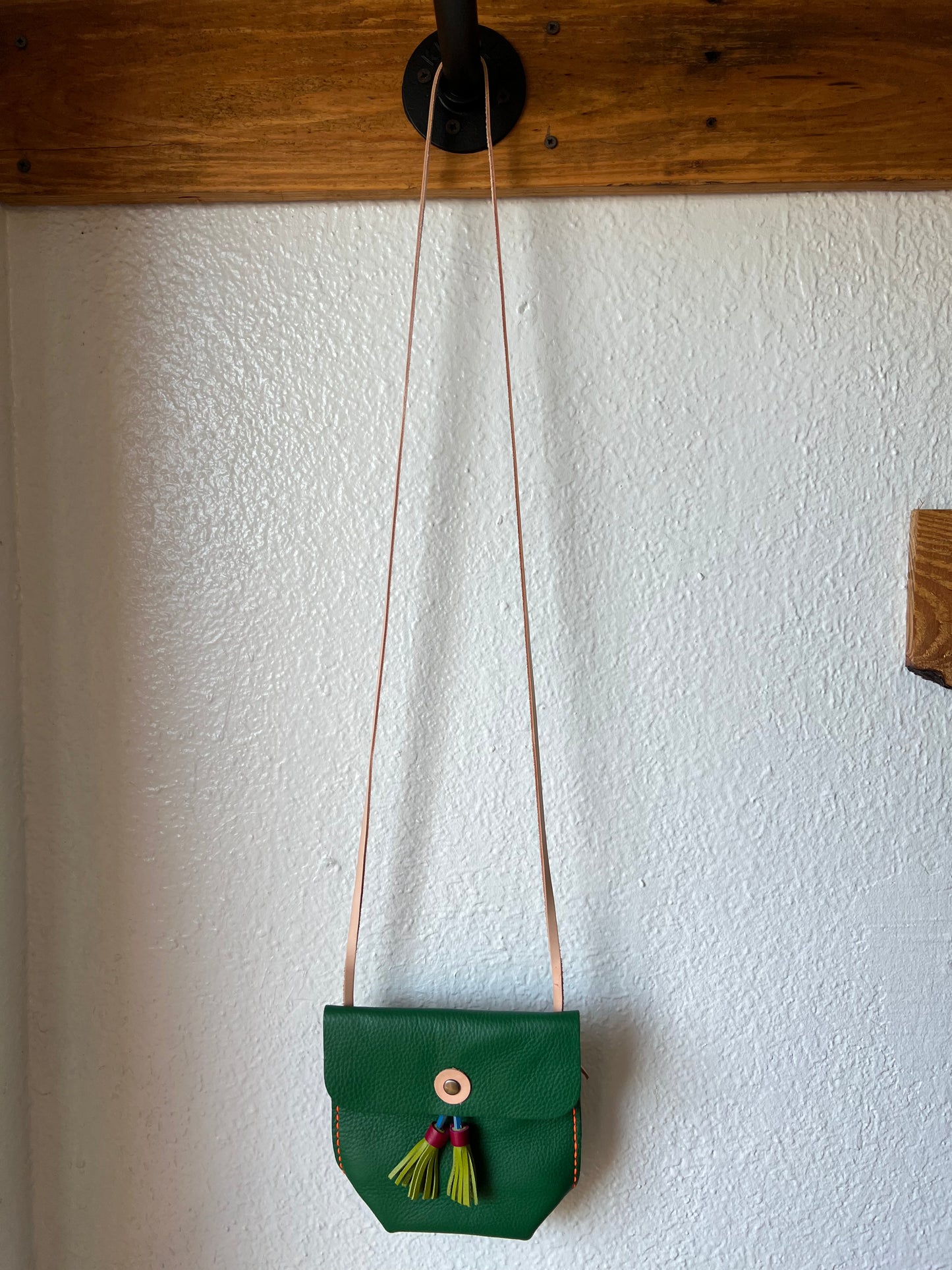 Nora Leather Purse-Green