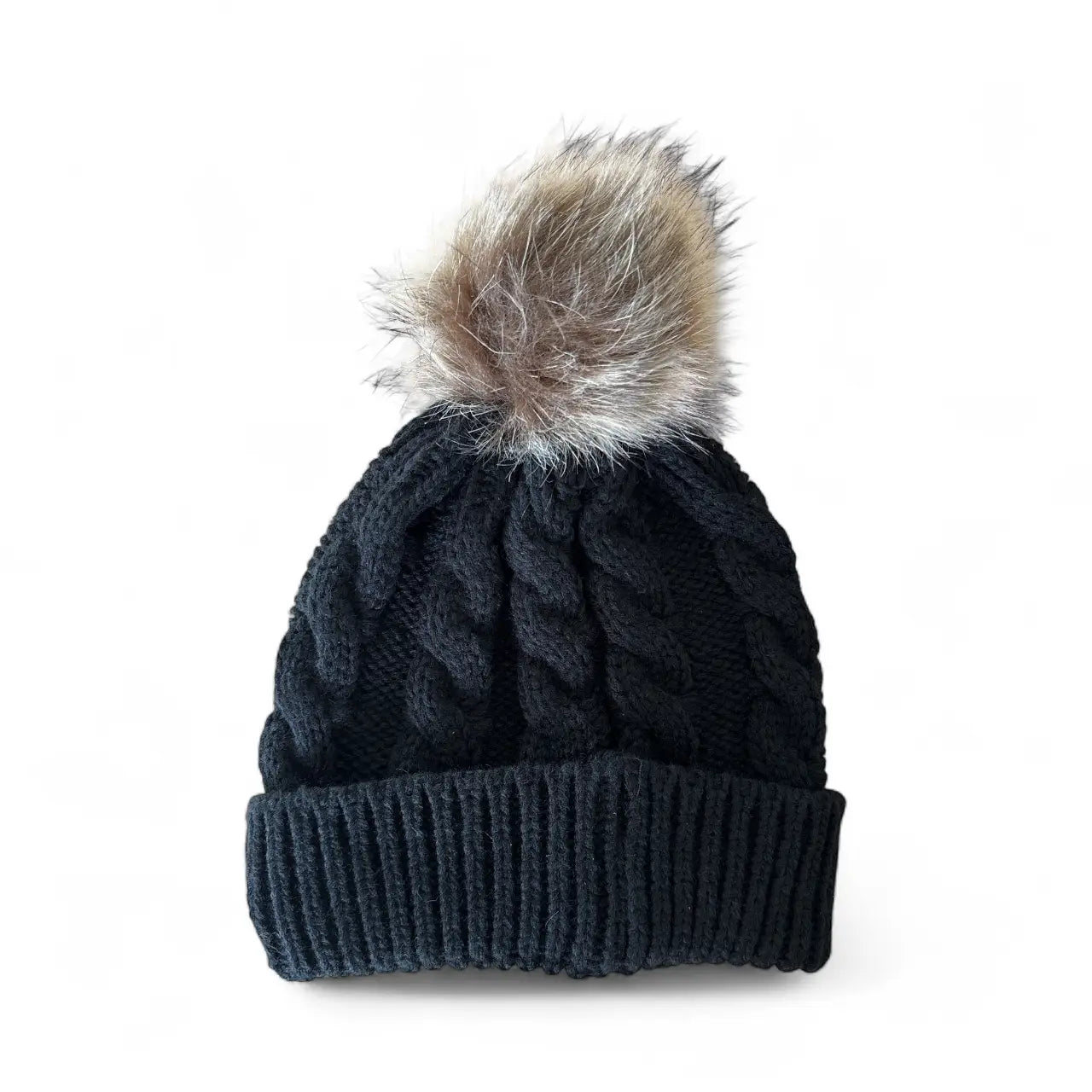 LV Upcycled Beanie-Black