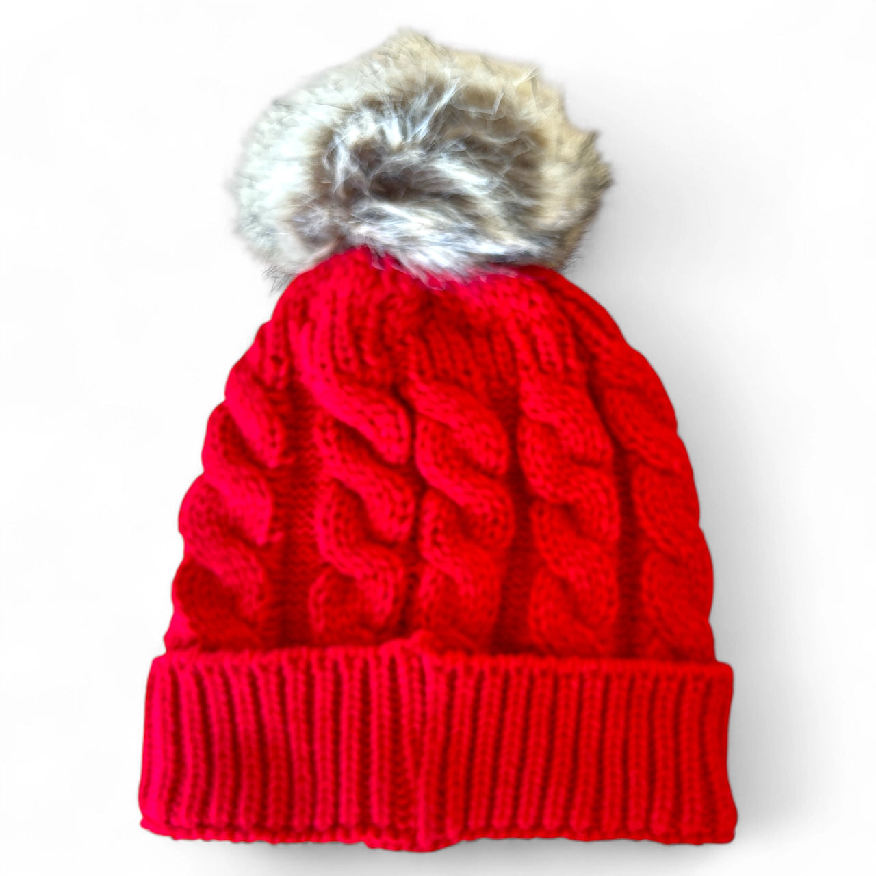 LV Upcycled Beanie-Red