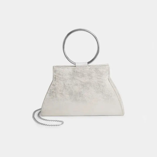 Lucy Shimmer Wristlet-Silver