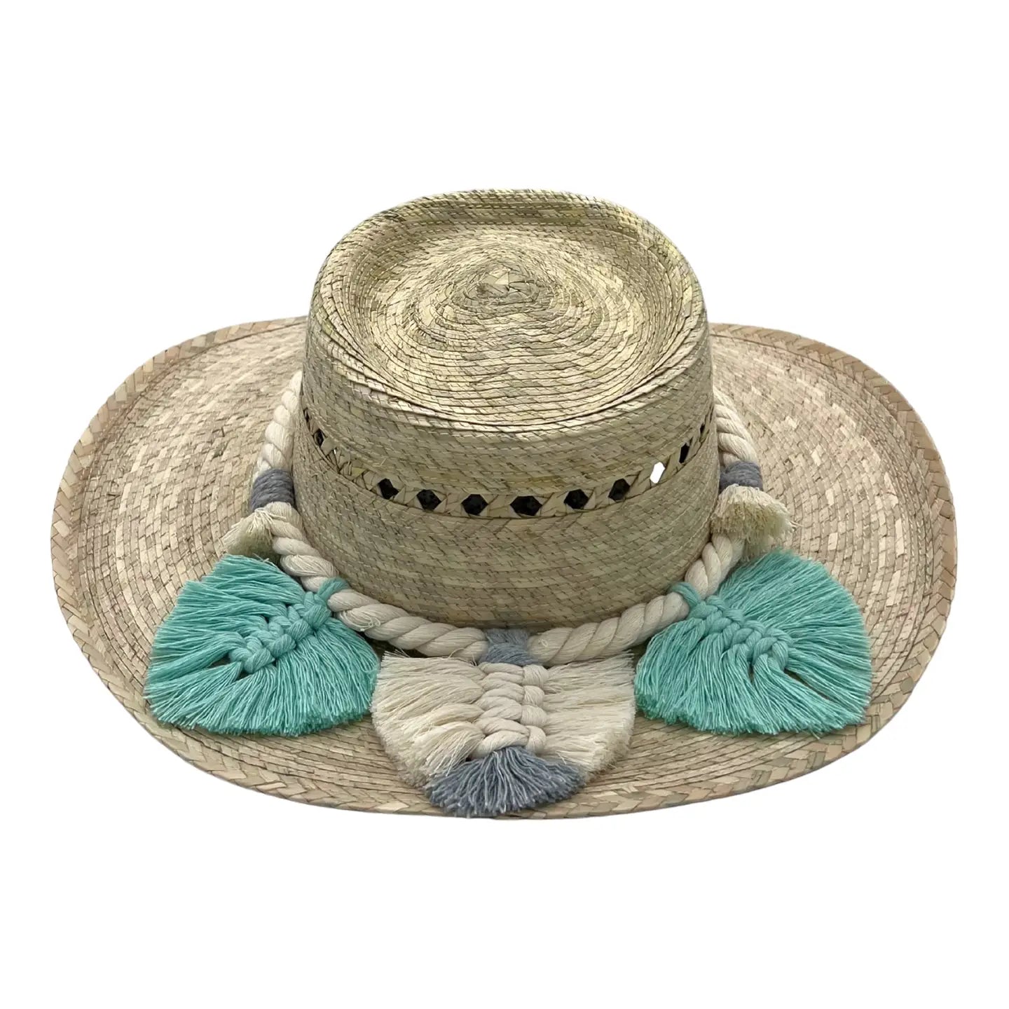 Espanol Palm Hat-Turquoise