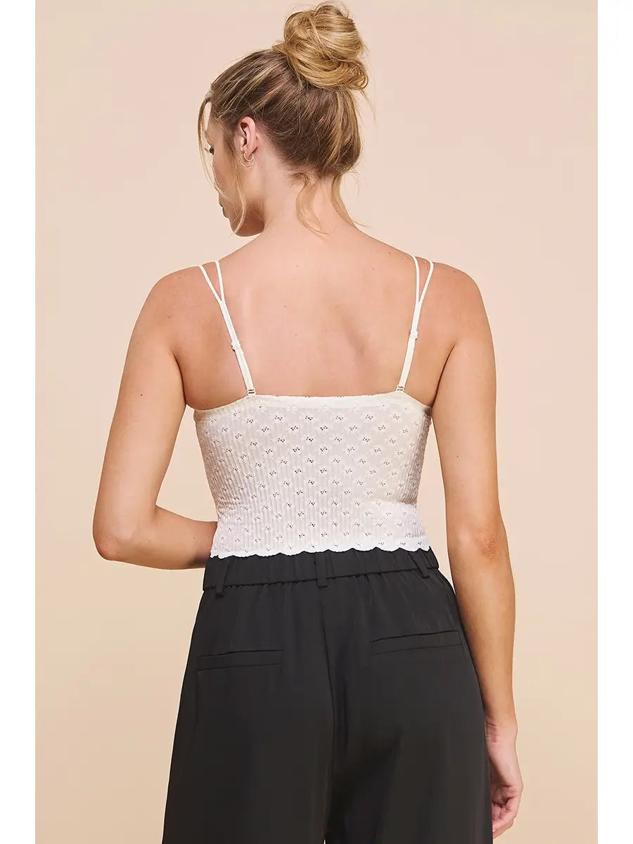 Lace Bralette-Off White