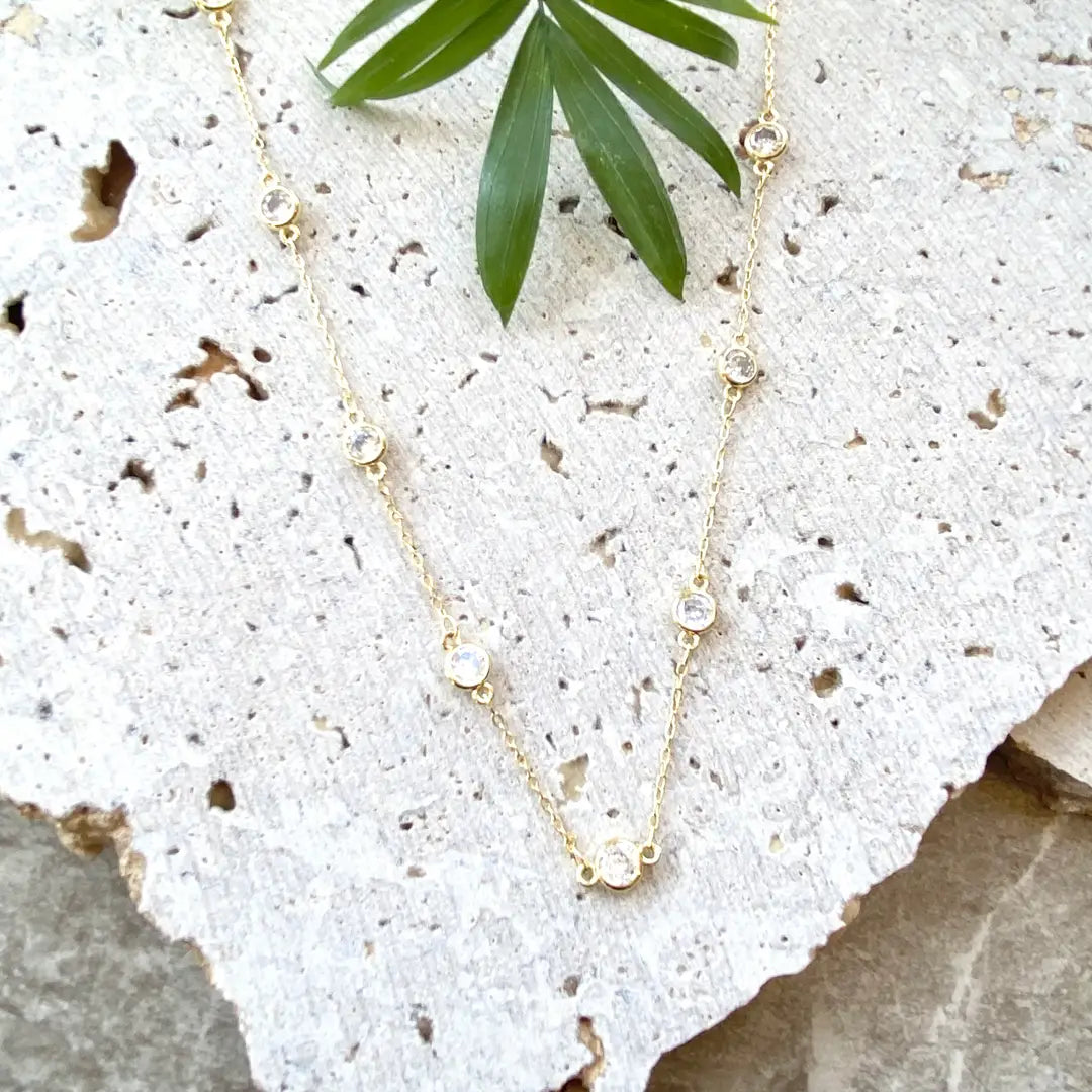 Crystal Gold Necklace