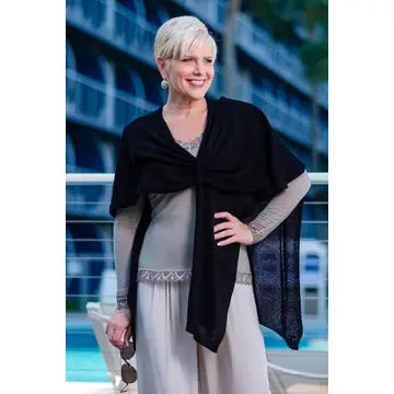 Multi Way Cotton Wrap-Black