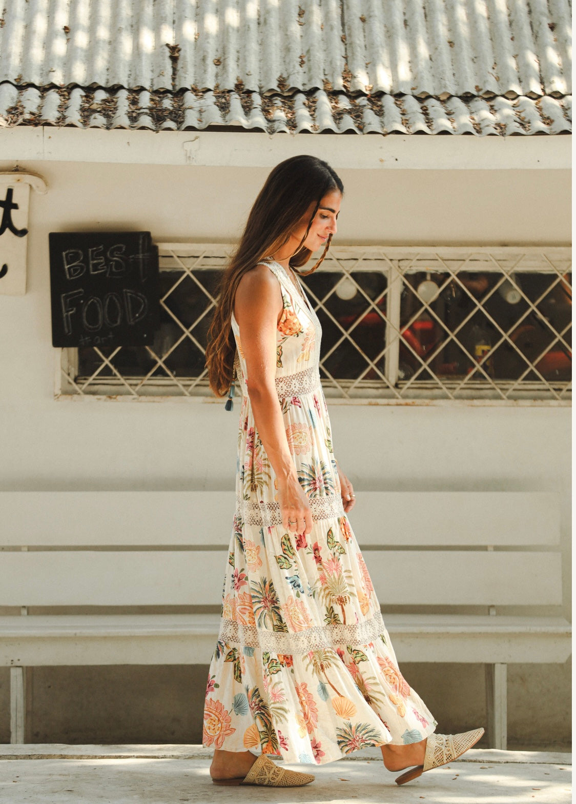 Asilah Viscose Maxi Dress-Multi