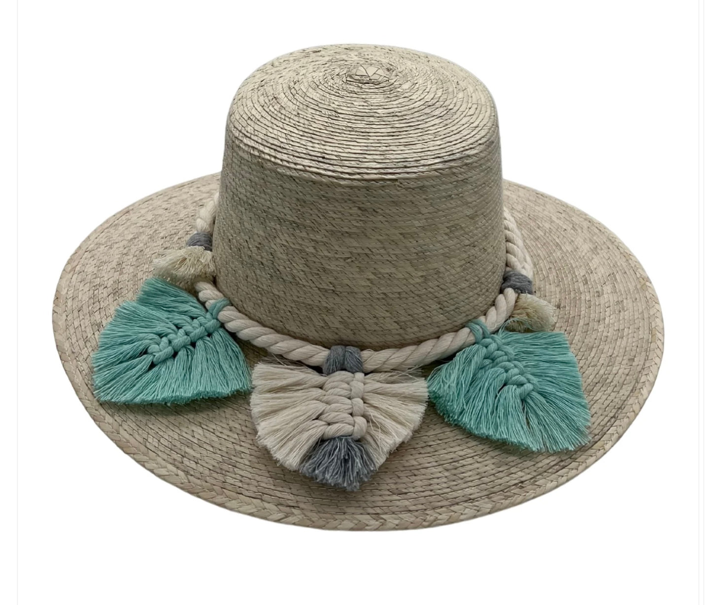 Naples Palm Hat-Turquoise