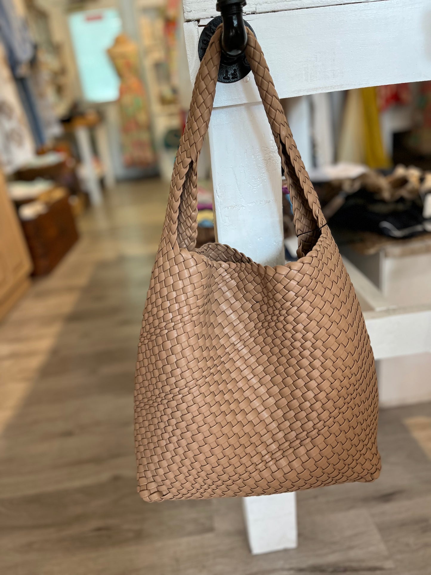 Woven Bag-Taupe