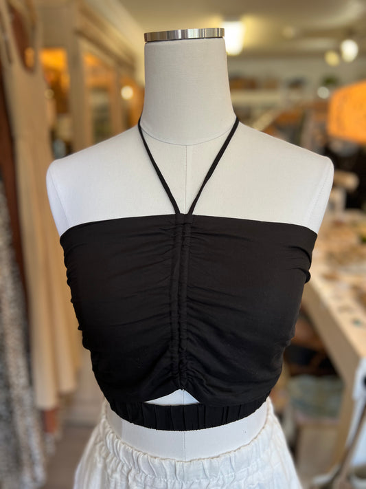 Cropped Halter w/Cutout
