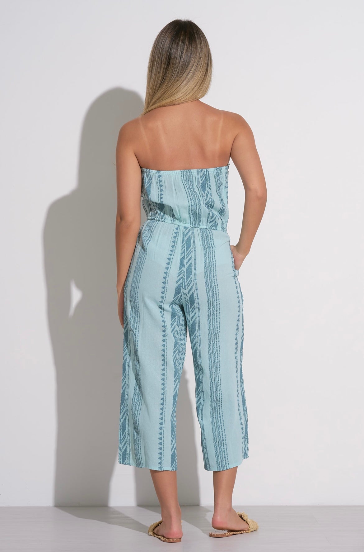 Strapless Jumper Coule-Blue Two Tone