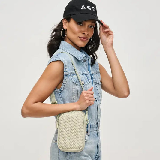 Divide & Conquer Woven Neoprene Crossbody-Sage