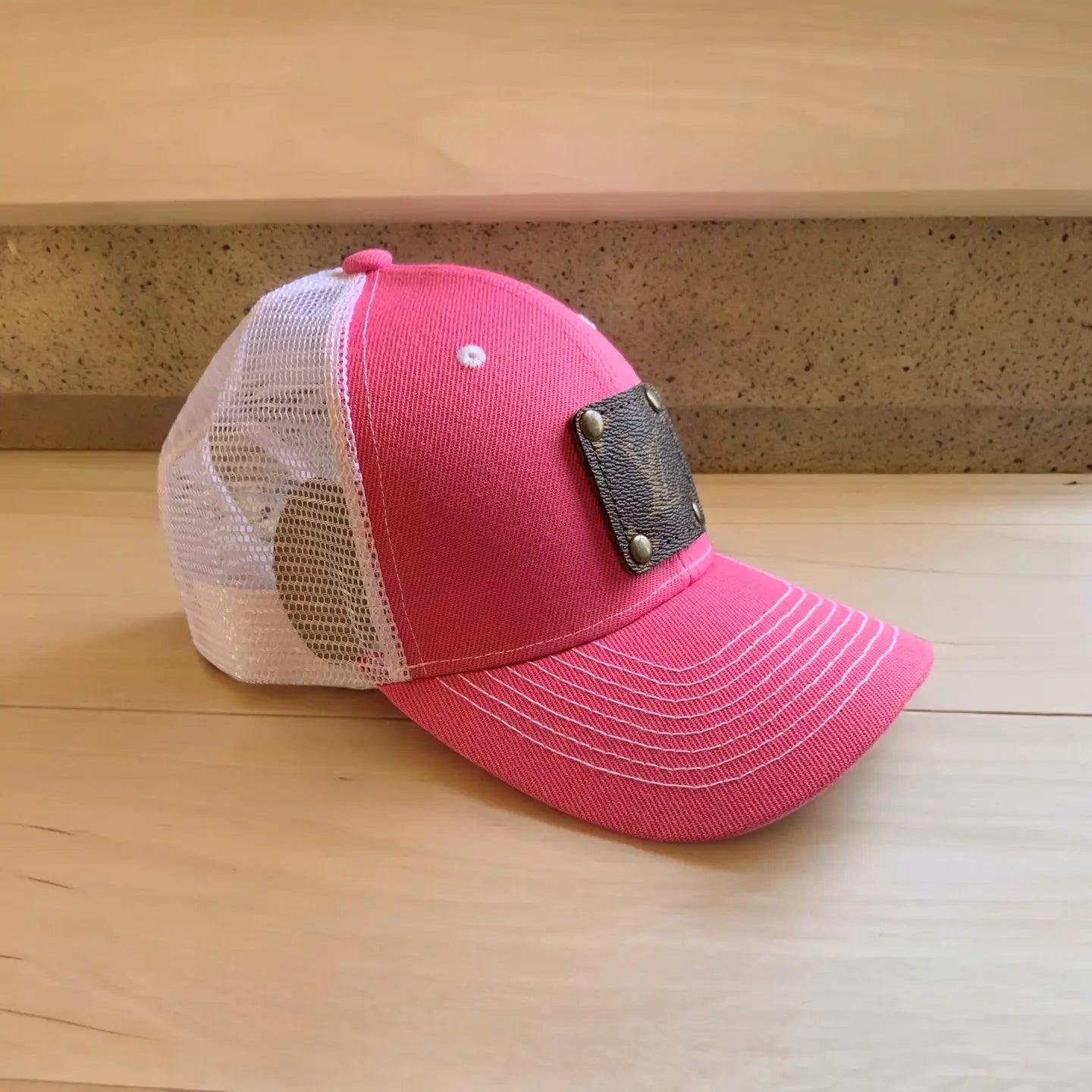 LV Upcycled Bubble Gum Cap