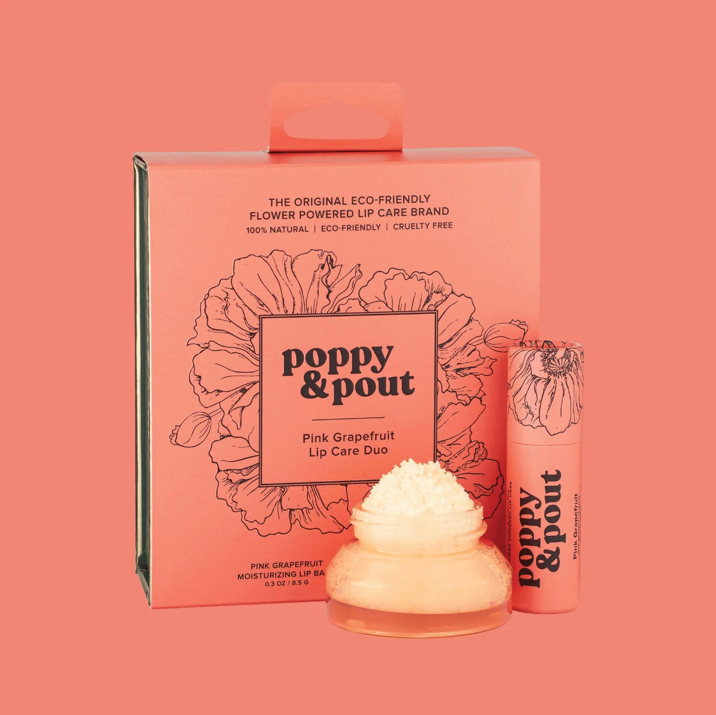 Lip Care Duos-(Lip Balm/Lip Scrub)-Pink Grapefruit