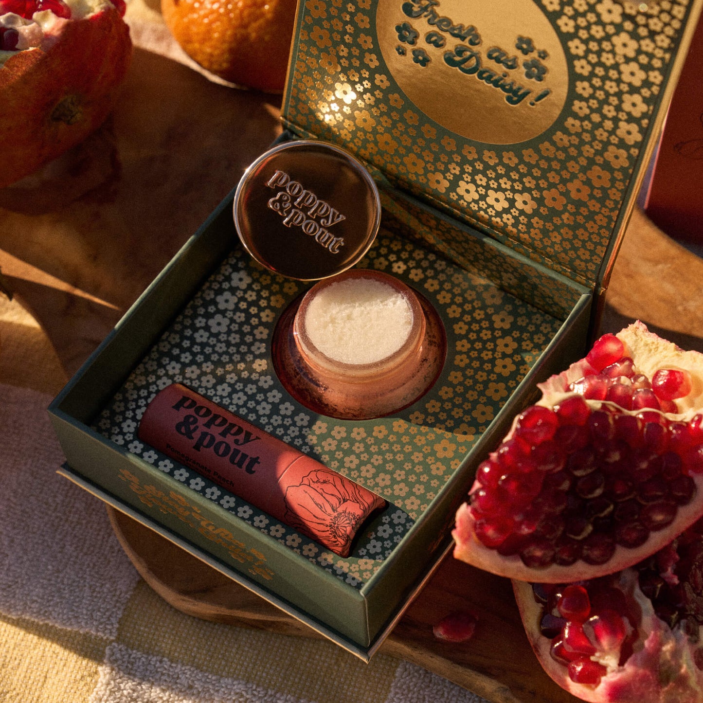 Lip Care Duos-(Lip Balm/Lip Scrub)-Pomegranate Peach