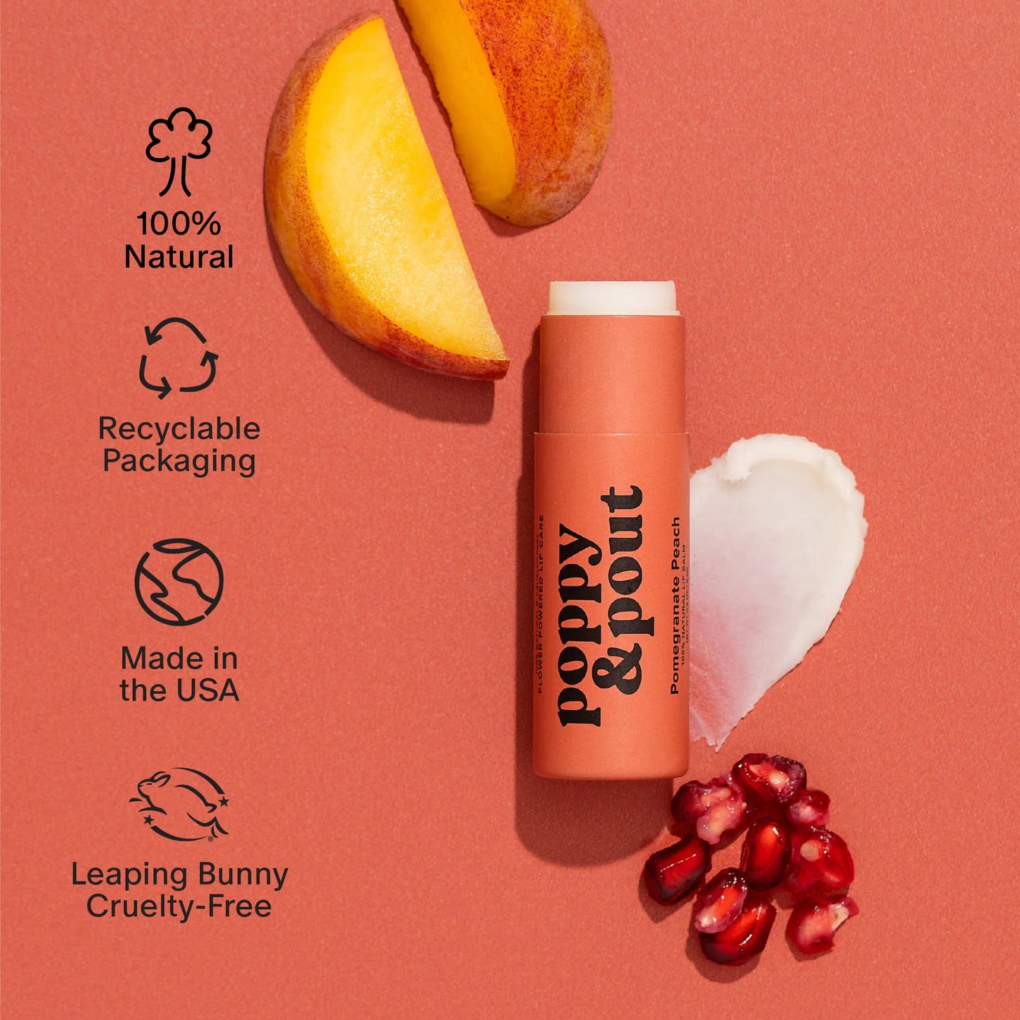 Lip Care Duos-(Lip Balm/Lip Scrub)-Pomegranate Peach