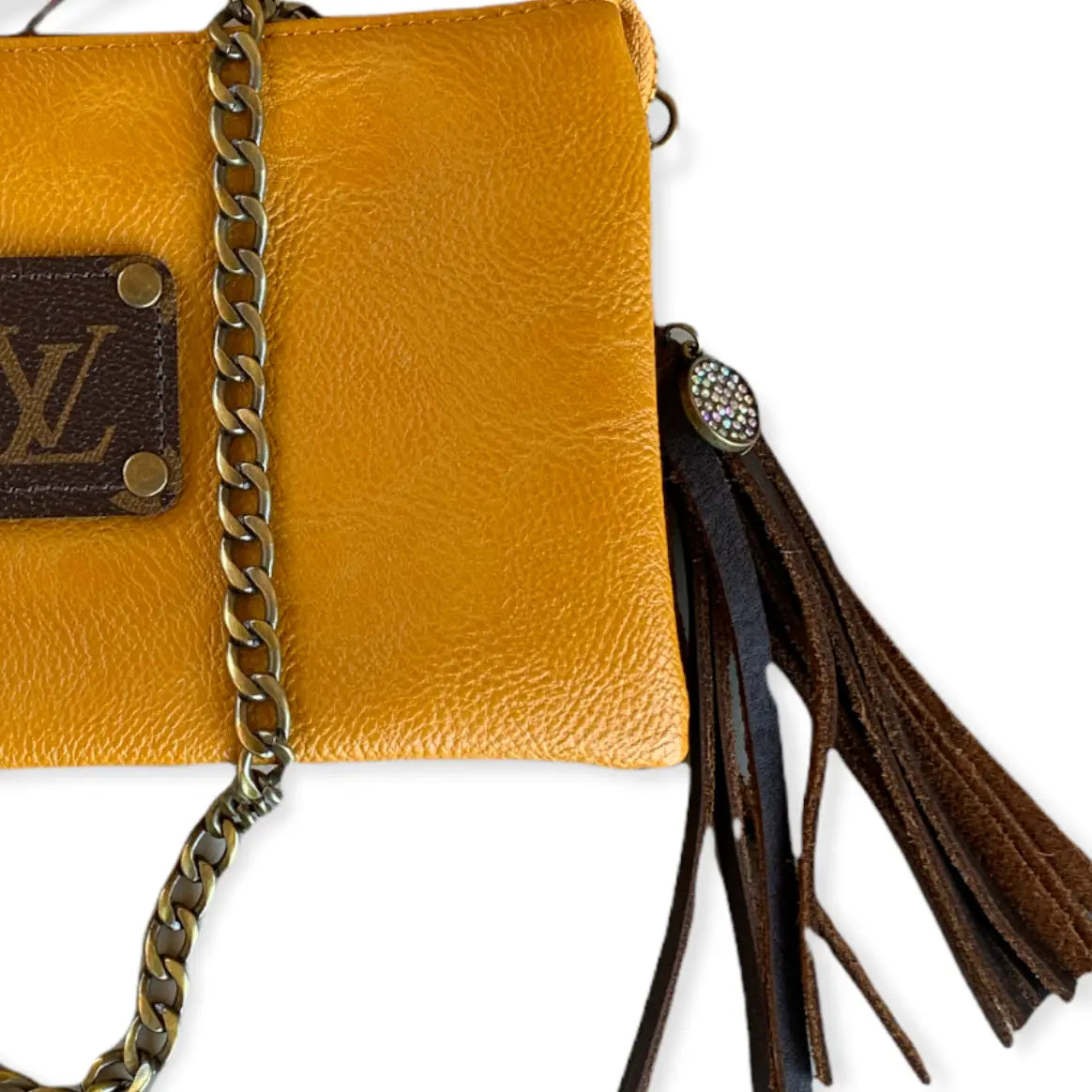LV Upcycled Crossbody-Mustard