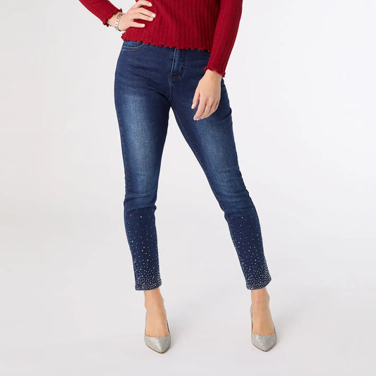 Everstretch Skinny Ankle w/Rhinestones