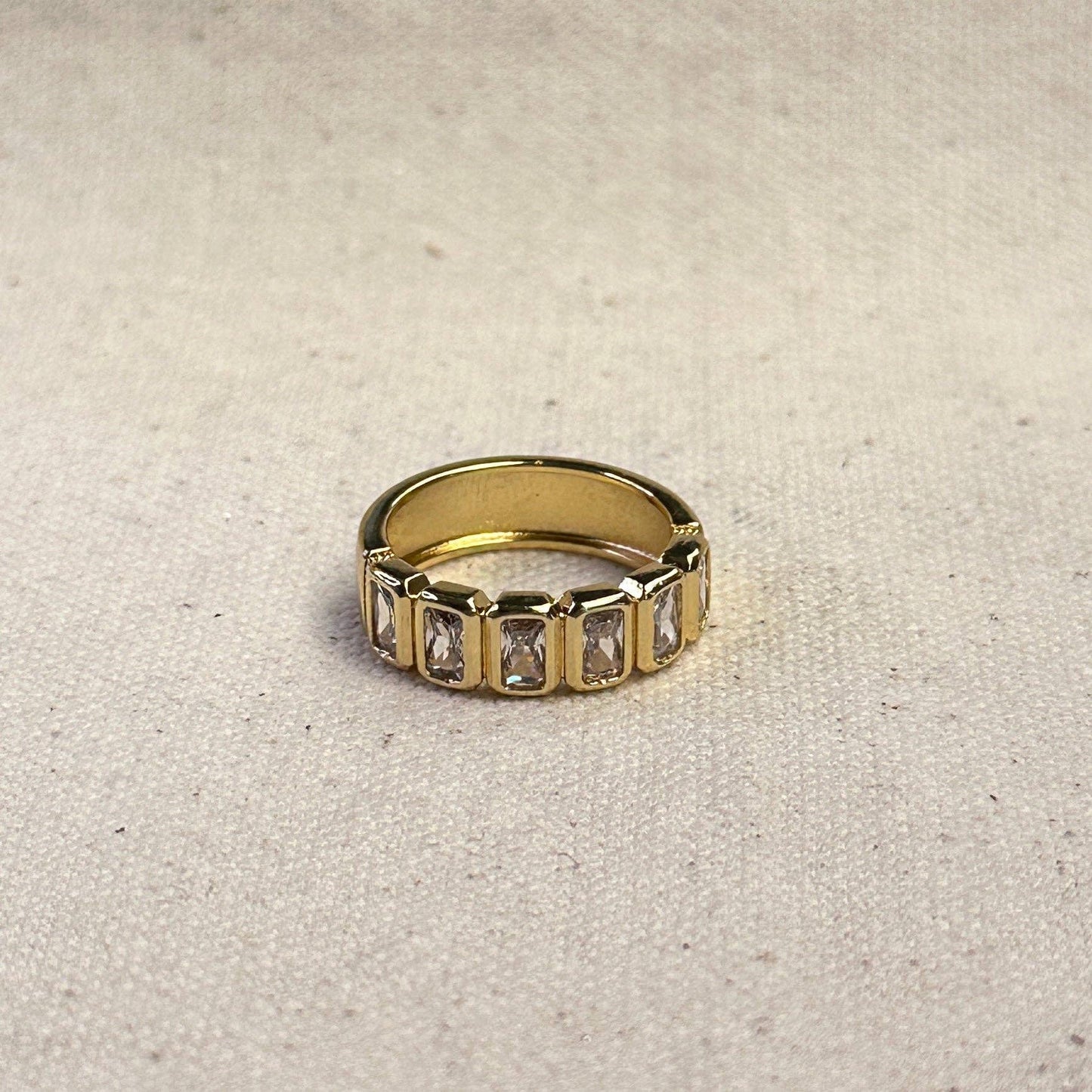 18k Gold Filled Water Resistant CZ Ring