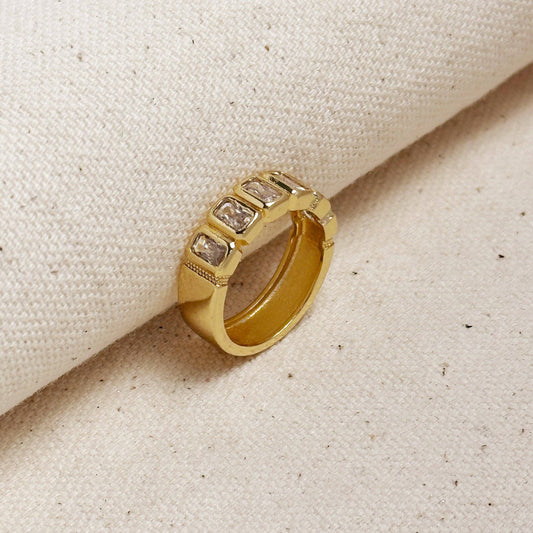 18k Gold Filled Water Resistant CZ Ring