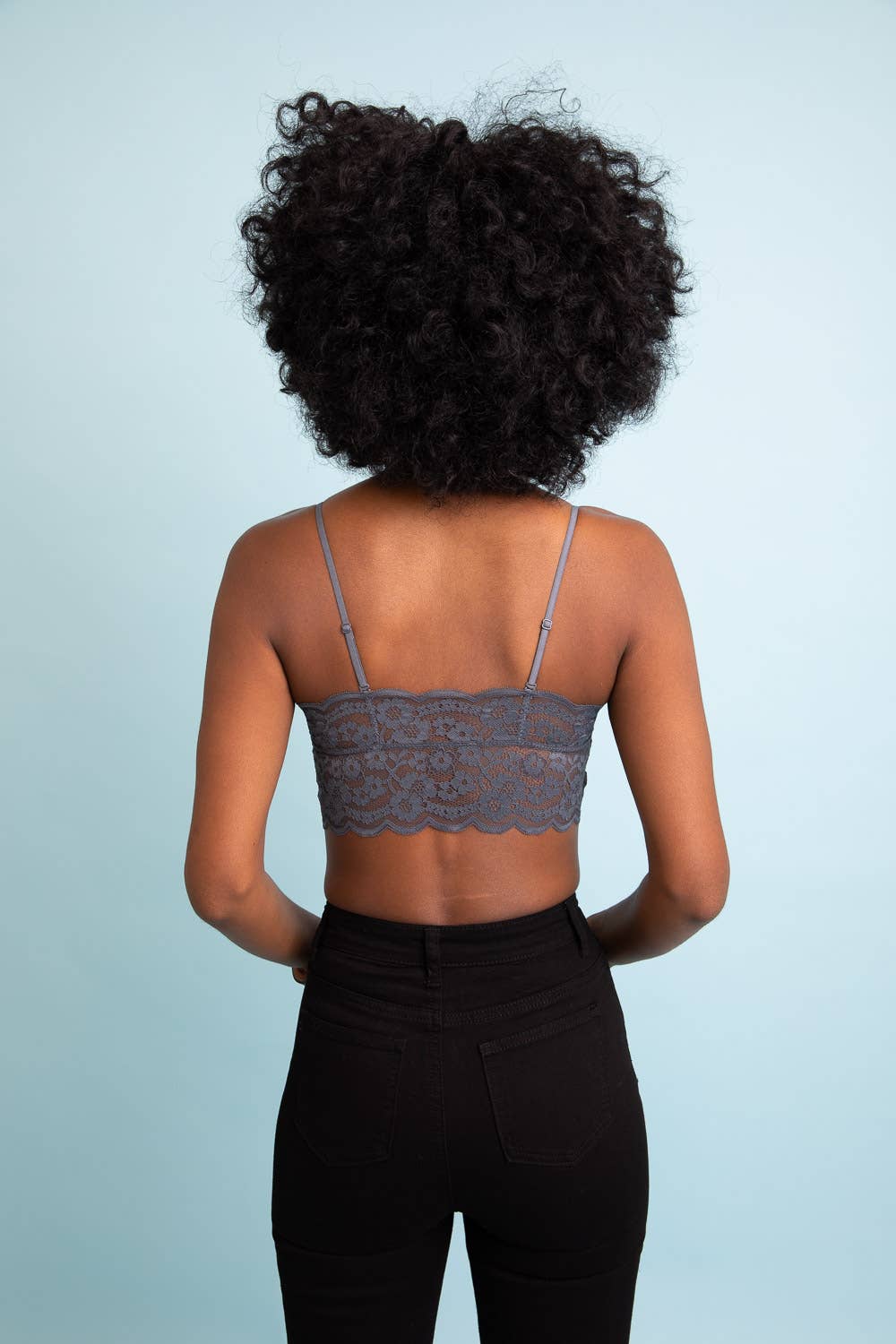Wide Lace Bandeau Tube Top - Mauve