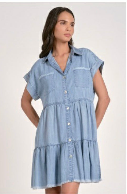 Dress Shirt Flair-Denim Blue