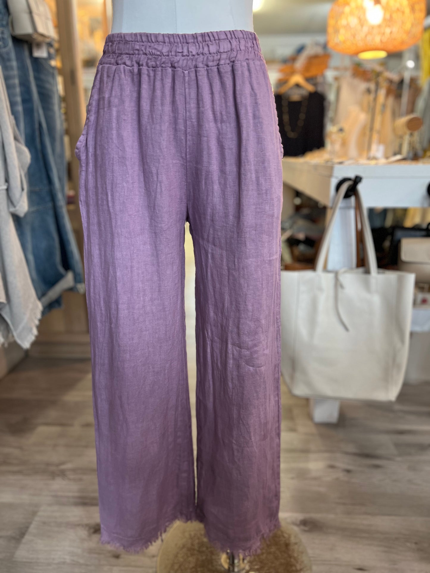 Linen Pants-Oni