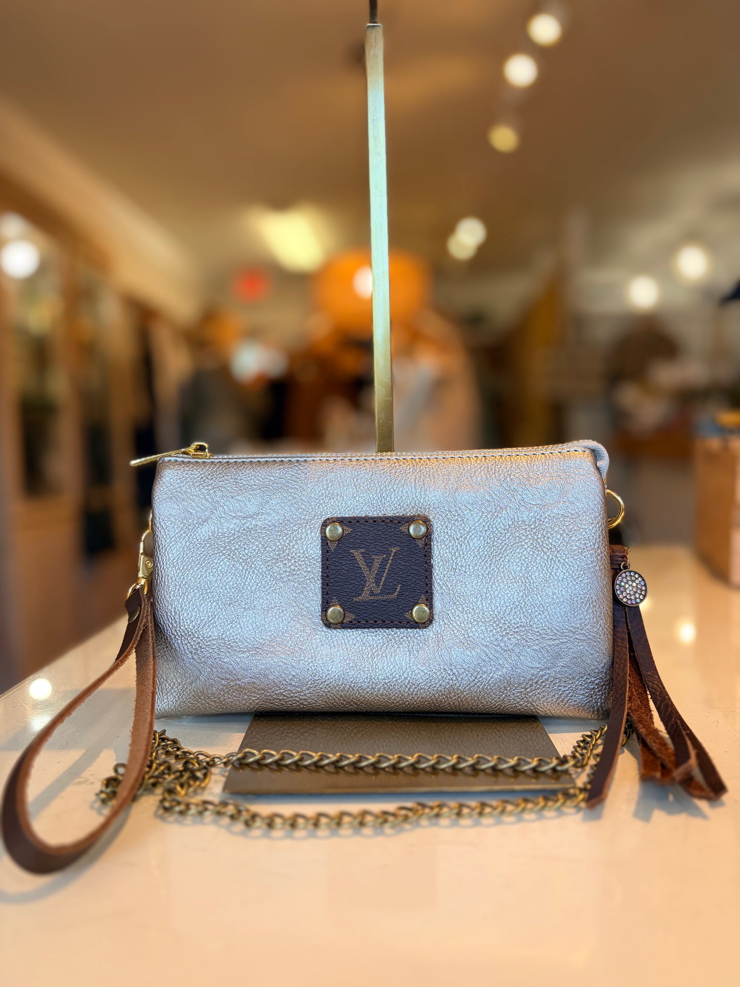 LV Upcycled Crossbody-Antique Bronze