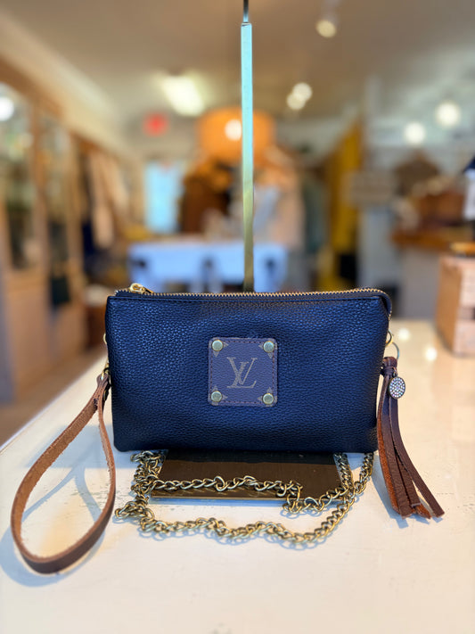 LV Upcycled Crossbody-Black