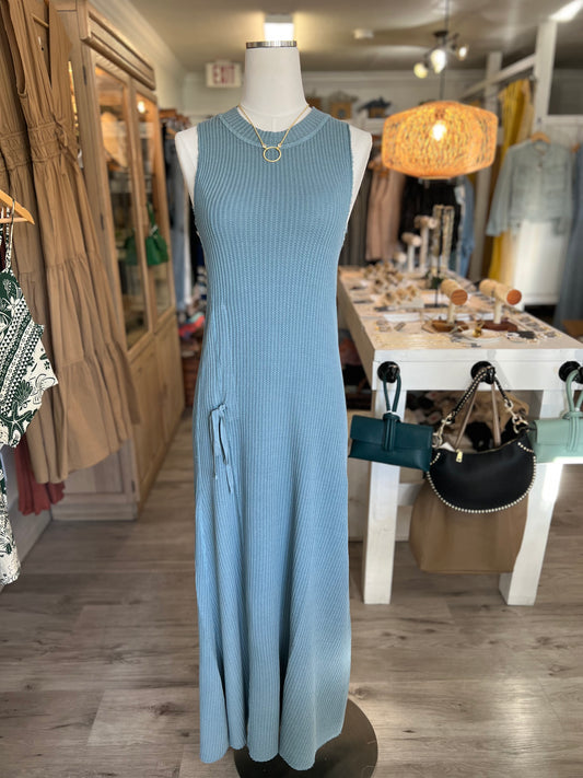 Maxi Washed Dress - Blue