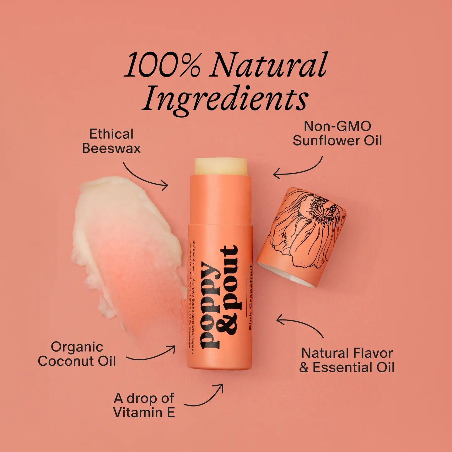 Lip Balm Retro Surf-Pink Grapefruit