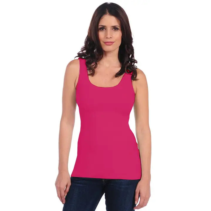 Seamless Smooth Tank-Hibiscus