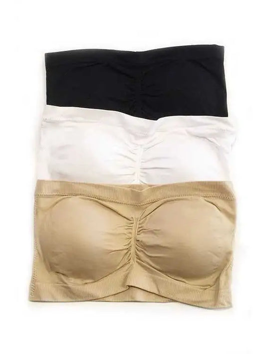 Ultra Soft Seamless Bandeau-Beige
