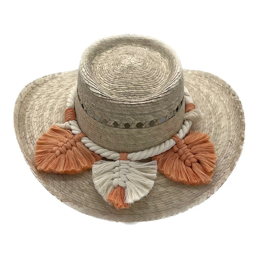 Espanol Palm Hat-Coral