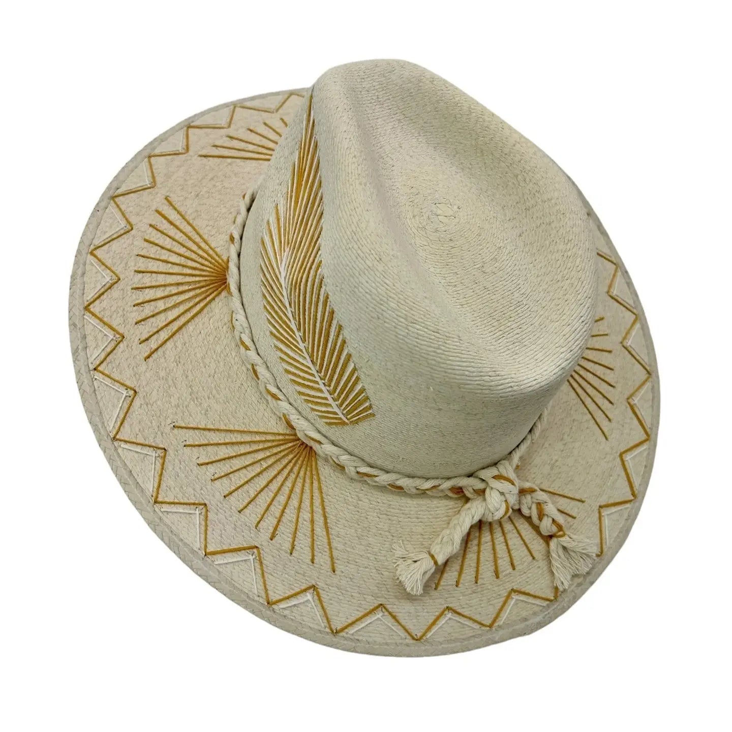 Vallarta Palm Hat-Gold