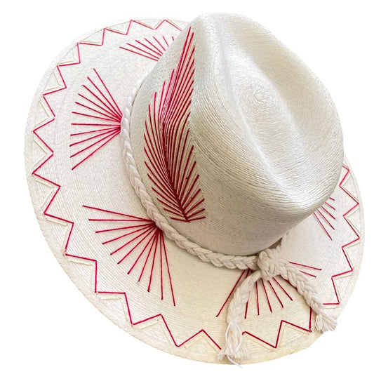 Vallarta Palm Hat-Pink