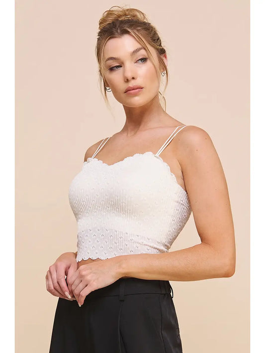Lace Bralette-Off White