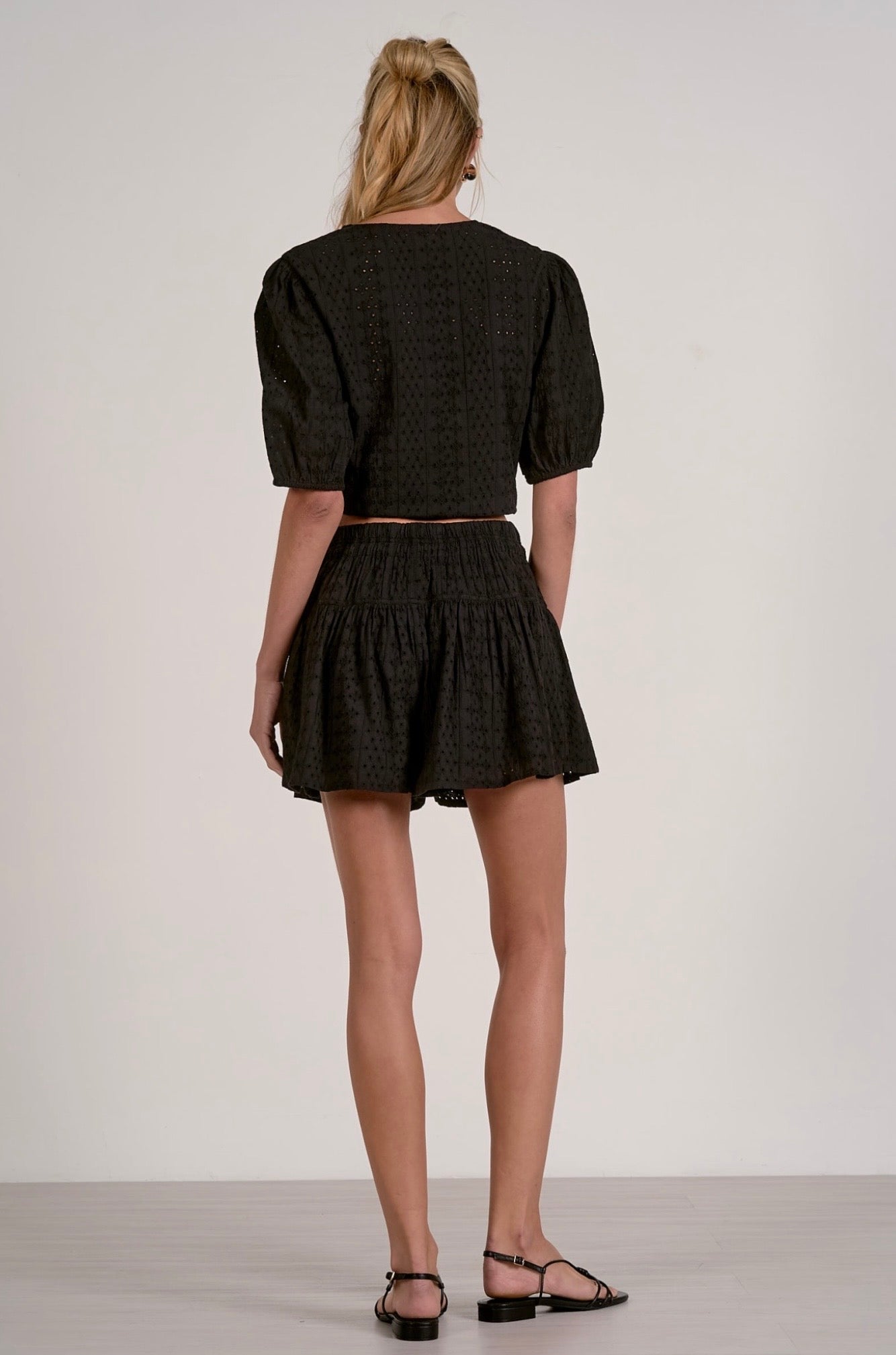 Skort Shorts-Black