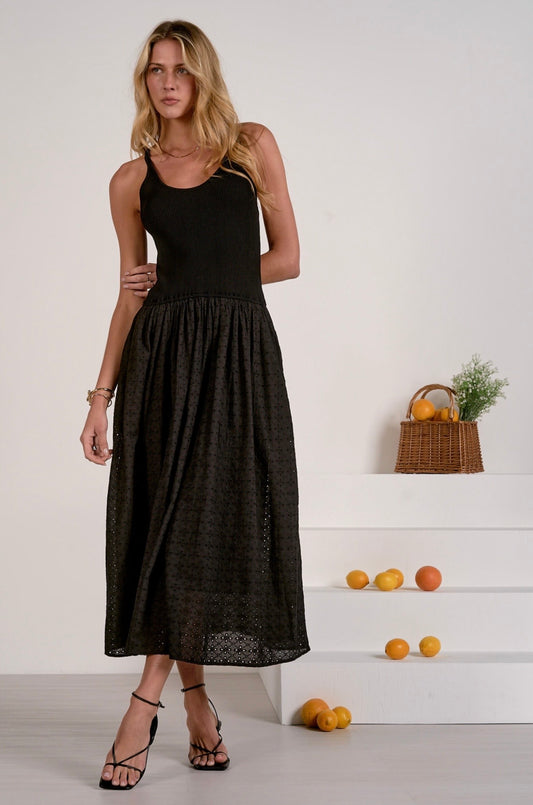 Sleeveless Dress-Black