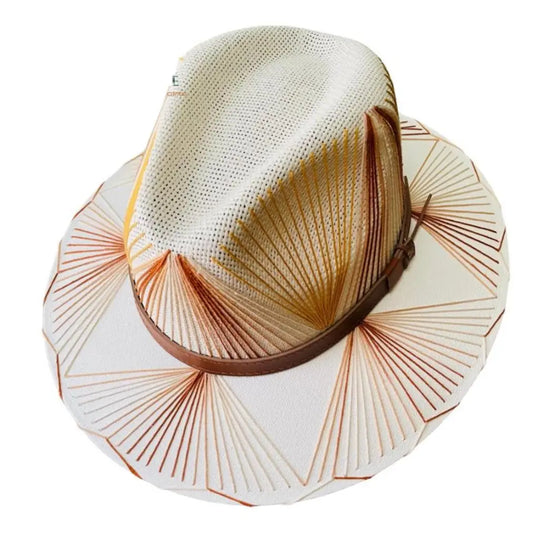 Agave Embroidered Hat-Brown