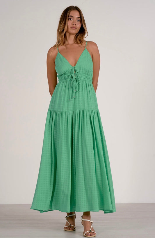Maxi Dress w/Spaghetti Straps-Mint