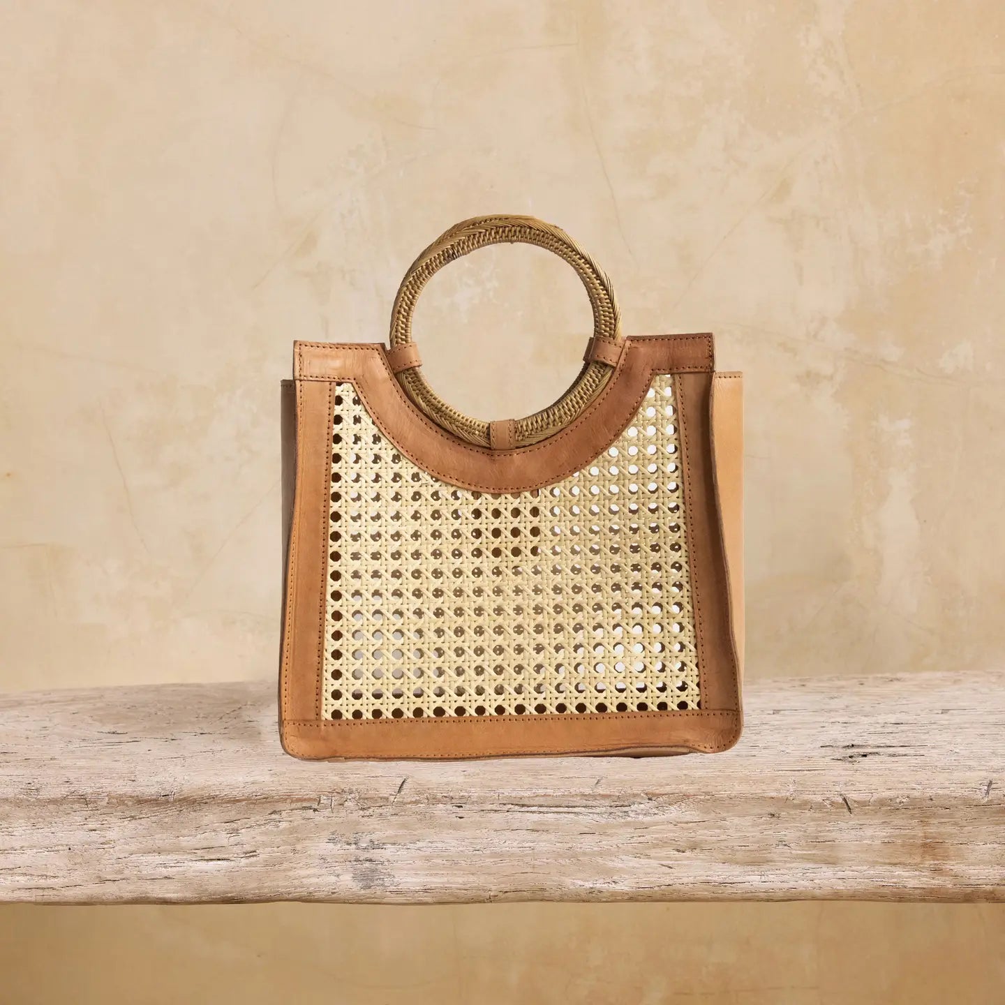 Medium Rattan Cane Weave w/Round Handle
