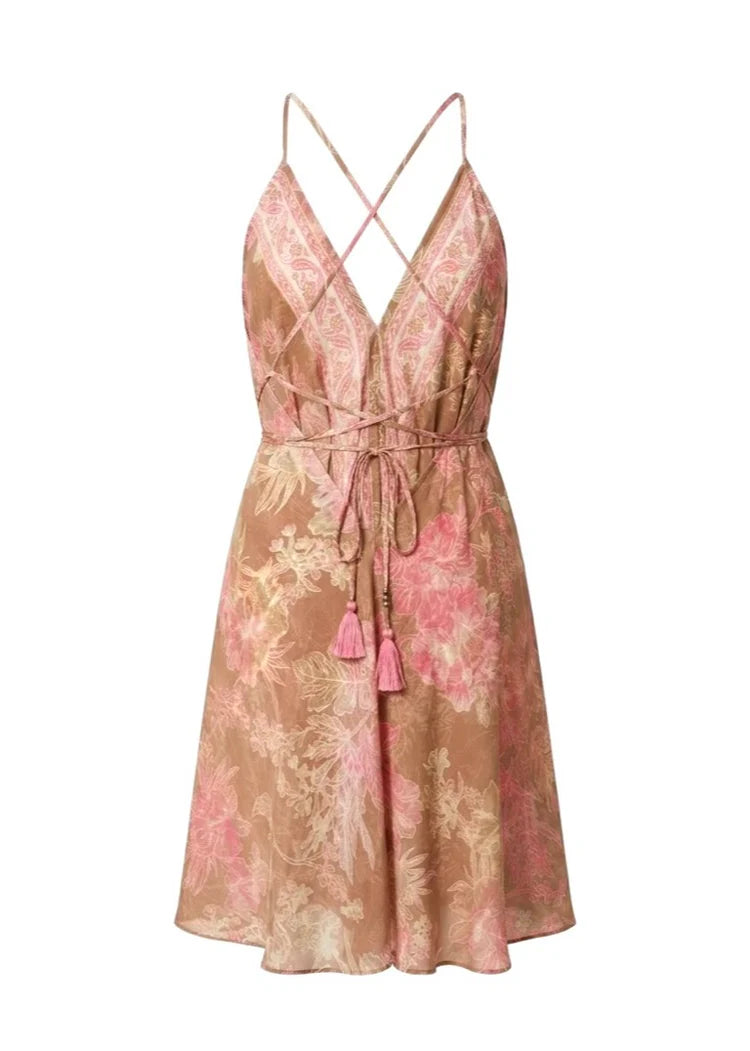 Gigi Mini Dress-Cocobutter Hibiscus