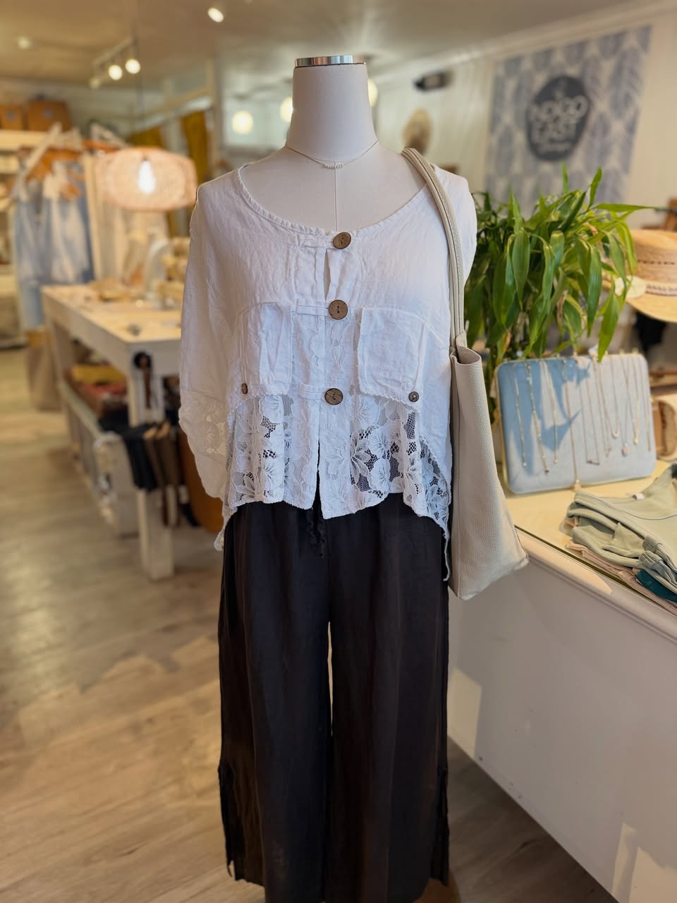 Linen Jacket-White