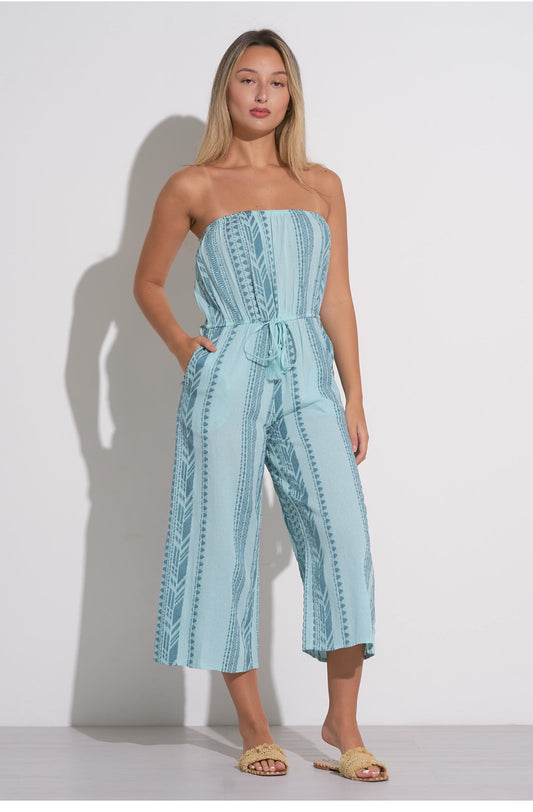 Strapless Jumper Coule-Blue Two Tone