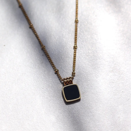 Dee Necklace-Black-Water Resistant